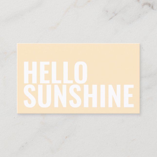 Tanning & beauty salon pastel minimalist business card (Front)