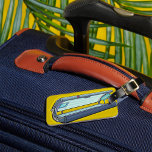 Tanning Bed Retro Spa Luggage Tag<br><div class="desc">Travel in style with these luggage tags featuring a colorful cartoon tanning bed illustration. Ideal for spa enthusiasts or anyone who loves unique designs,  these tags make your bags easy to spot while adding a playful twist to your travel gear.</div>