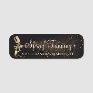 Tanning Girl Spray Airbrush Name Tag