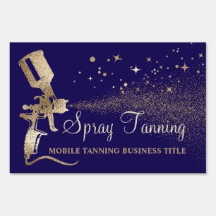 Tanning Mobile Tan Paint navy Sign