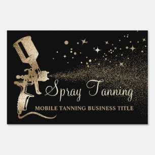Tanning Mobile Tan Paint Sign