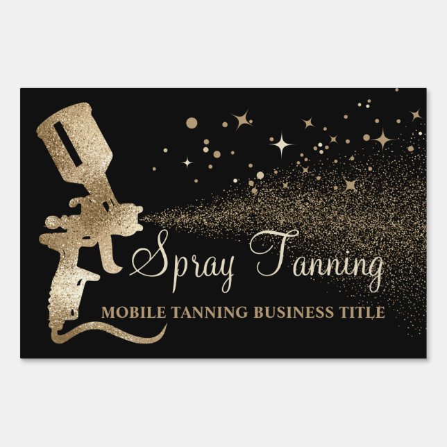 Tanning Mobile Tan Paint Sign (Front)