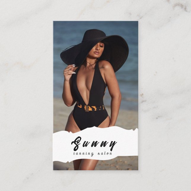 Tanning Salon Business Card (Front)