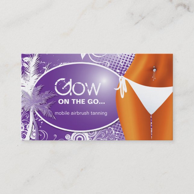 Tanning Salon Business Card (Front)