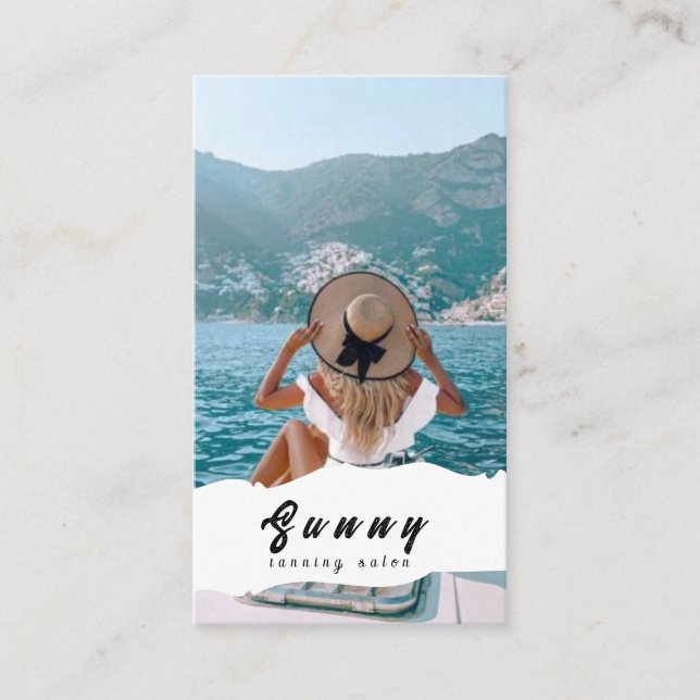 Tanning Salon Business Card (Front)
