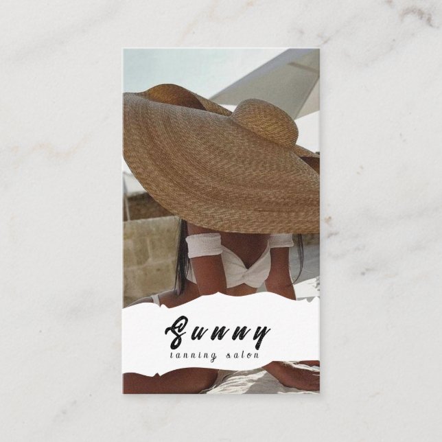 Tanning Salon Business Card (Front)