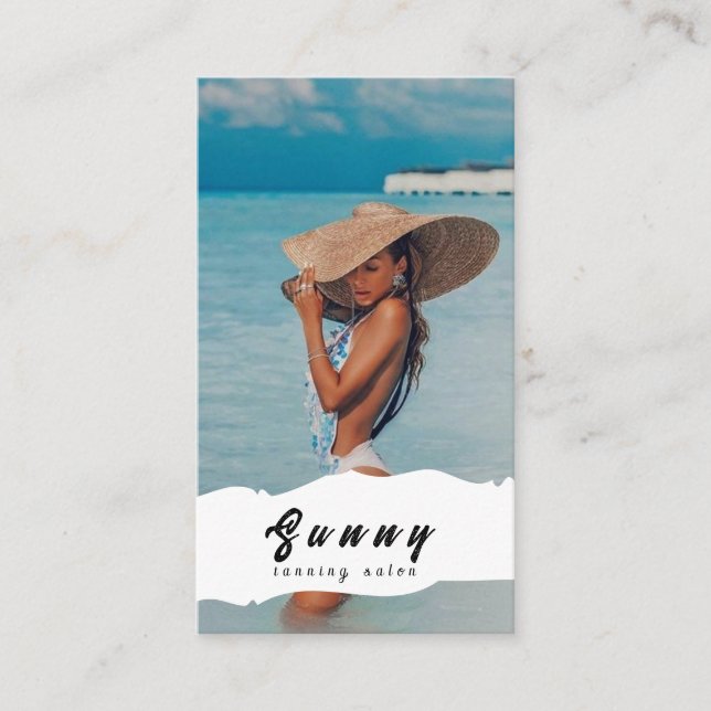 Tanning Salon Business Card (Front)
