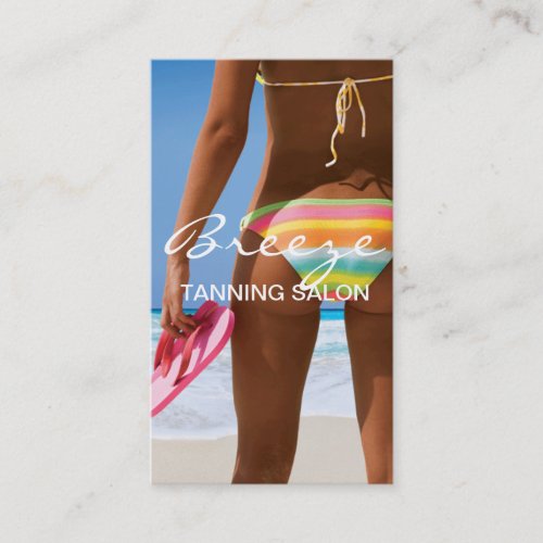 Tanning Salon Spa Business Card