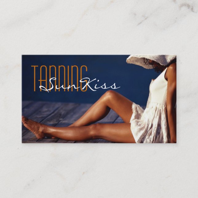Tanning Salon, Spa Business Card (Front)