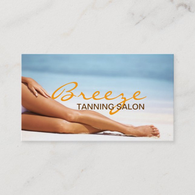 Tanning Salon Spa Business Card (Front)