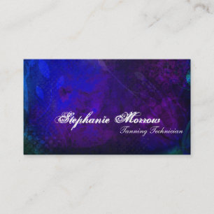 Tanning Salon Spa Business Card Stylish Grunge
