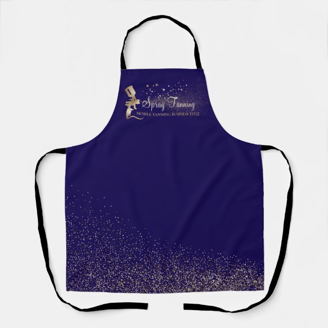 Tanning Spray Paint navy Apron