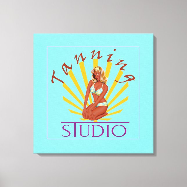Tanning Studio - Wrapped Canvas Print (Front)
