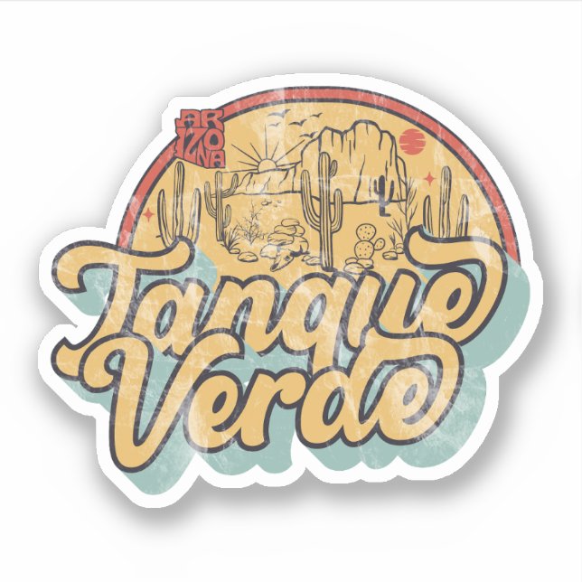 Tanque Verde, Arizona  Sticker (Front)