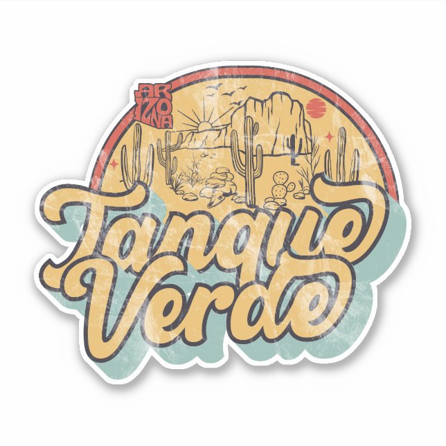 Tanque Verde, Arizona  Sticker (Front)