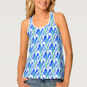 Tansy (L) on a Women's Tank Top