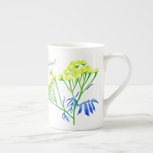 Tansy on a Bone China Mug