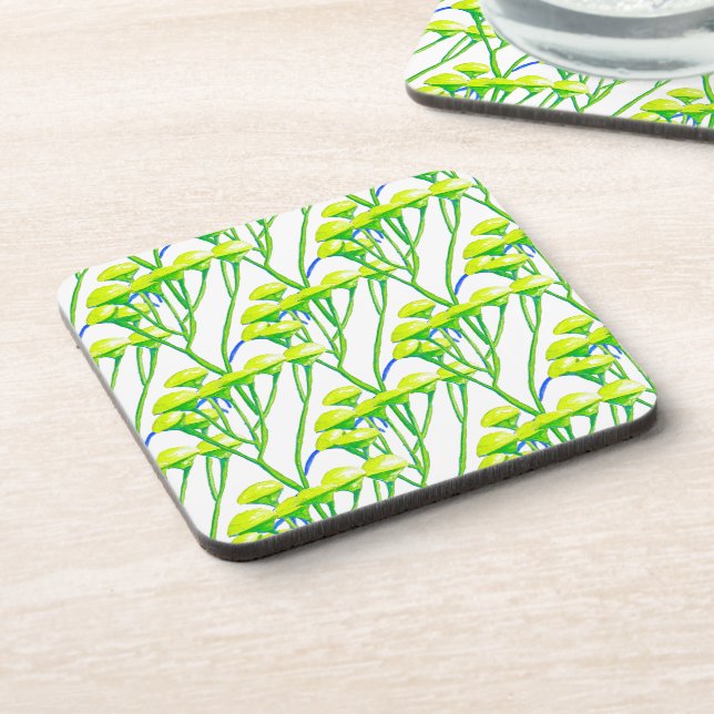 Tansy on a Coaster Set  (Left Side)