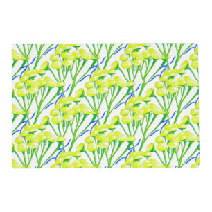 Tansy on a Laminated Placemat