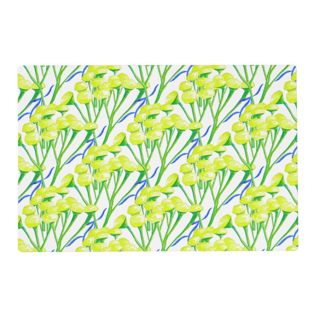 Tansy on a Laminated Placemat (Front)