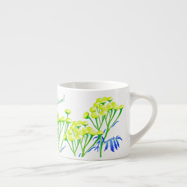 Tansy on an Espresso Mug (Right)