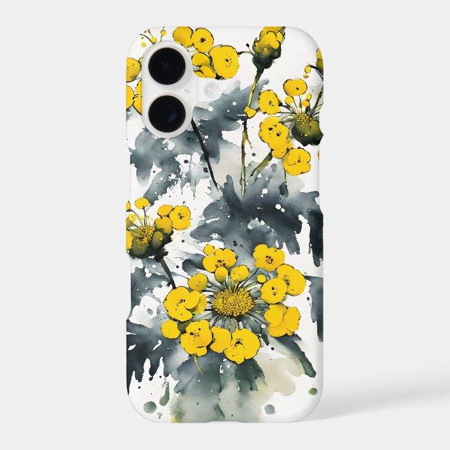 Tansy - Watercolor flowers Case-Mate iPhone Case (Back)
