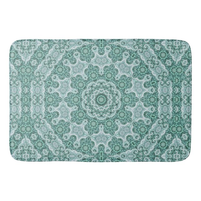 Tantalizing in Teal Bathroom Mat (Front)