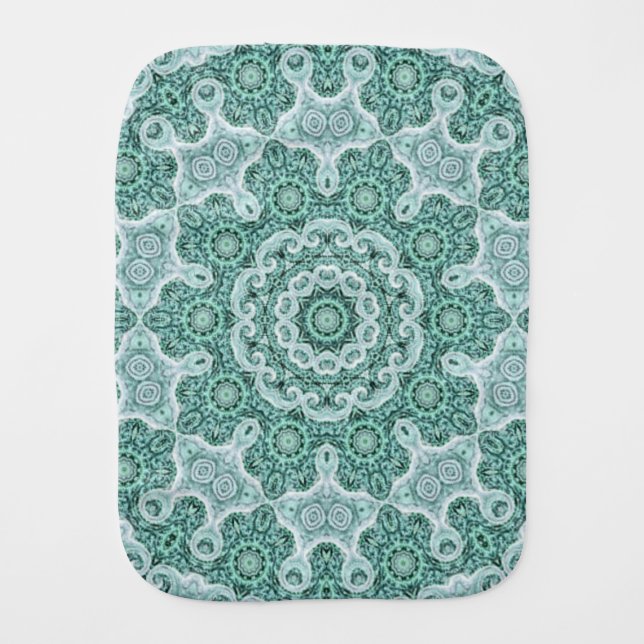 tantalizing in teal burp cloth (Front)