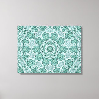 Tantalizing in teal canvas print