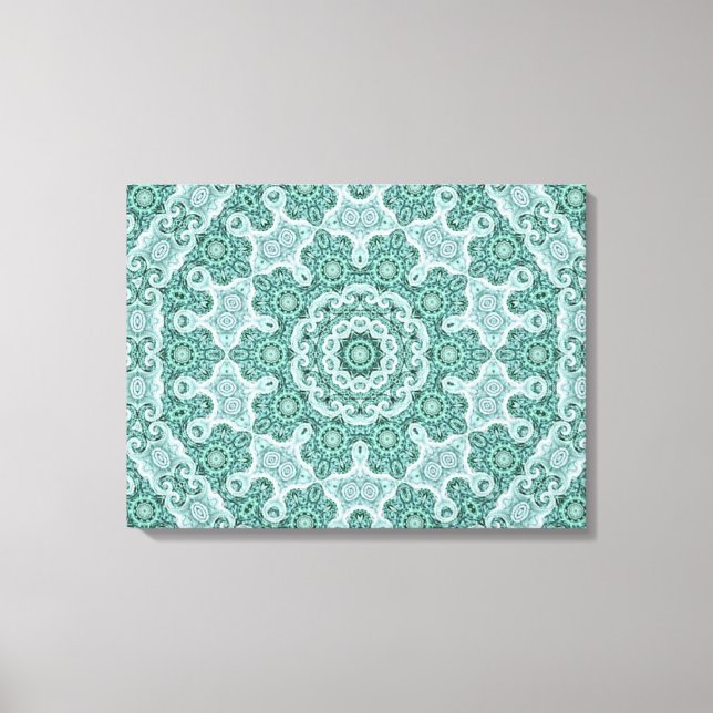 Tantalizing in teal canvas print (Front)
