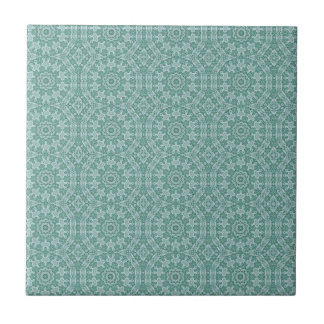 Tantalizing in teal ceramic tile