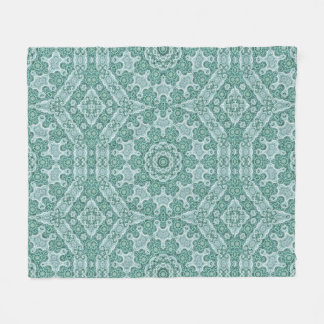 Tantalizing in teal fleece blanket