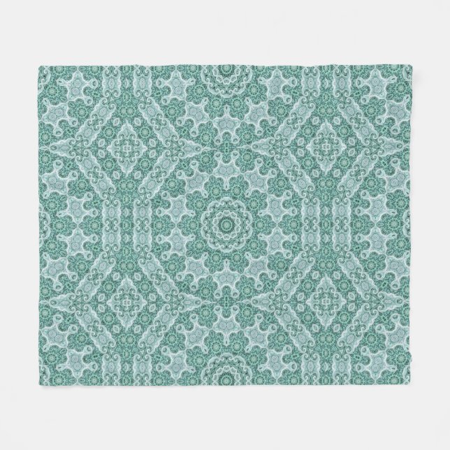 Tantalizing in teal fleece blanket (Front (Horizontal))