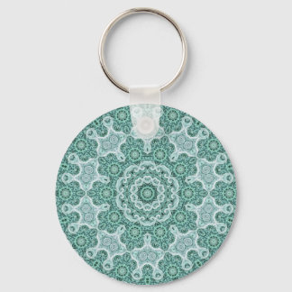 Tantalizing in teal keychain