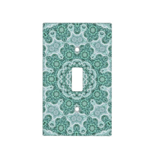 Tantalizing in teal light switch cover
