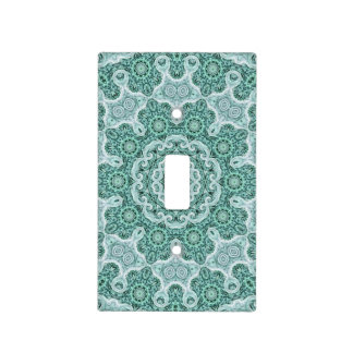 Tantalizing in teal light switch cover