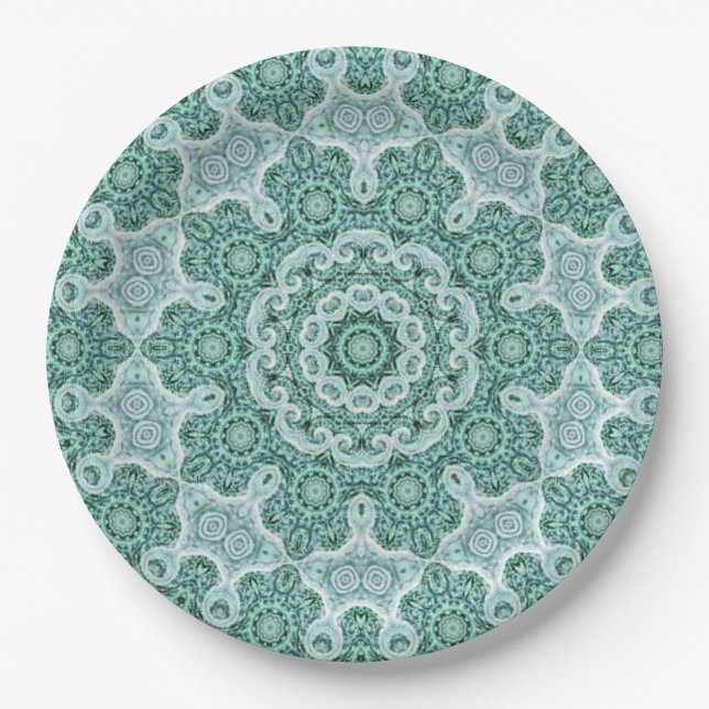 Tantalizing in teal paper plates (Front)