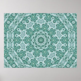 tantalizing in teal print