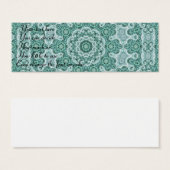 Tantalizing in teal profile card (Front & Back)
