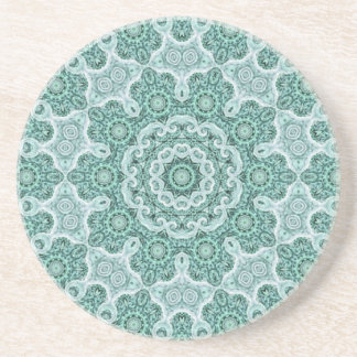 Tantalizing in teal sandstone coaster