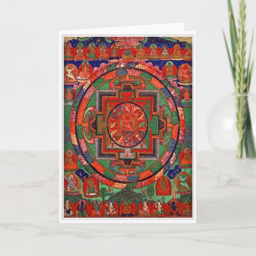 Tantric Buddhist Mandala Greeting Card