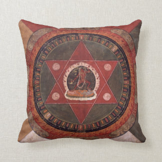 Tantric mandala of Vajrayogini Throw Pillow