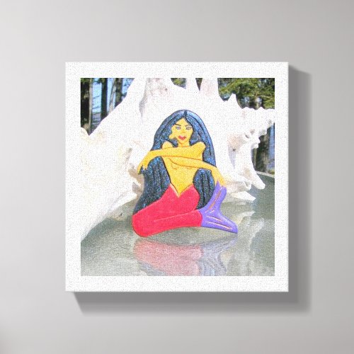 tantric mermaid wrapped canvas