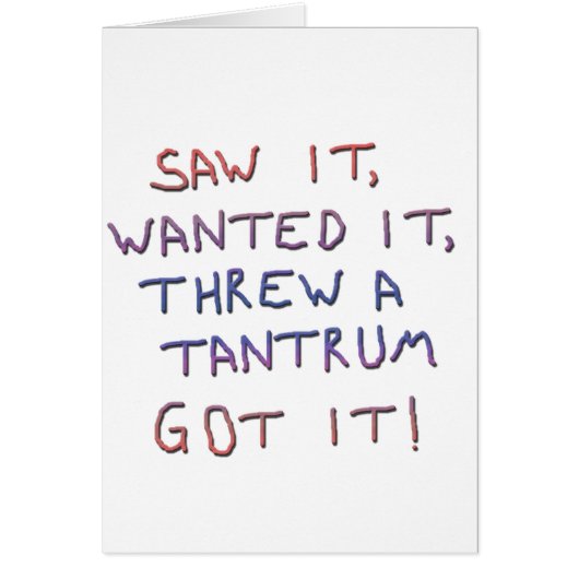 Tantrum Cards (Front)
