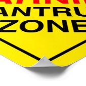 Tantrum Zone Poster (Corner)