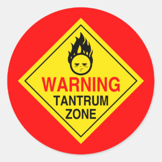 Tantrum Zone Stickers