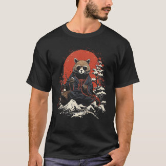 Tanuki Japanese Art Raccoon Dog Japan Gift T-Shirt