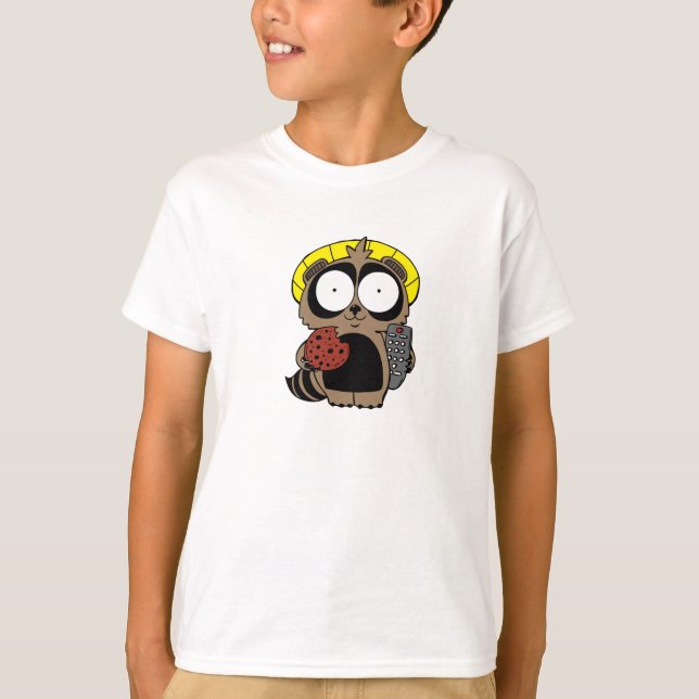 Tanuki with a cookie T-Shirt (Front)
