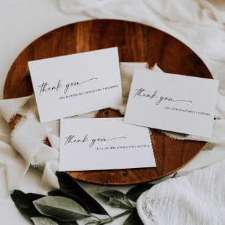 TANYA | Personalized folded vendor thank you cards