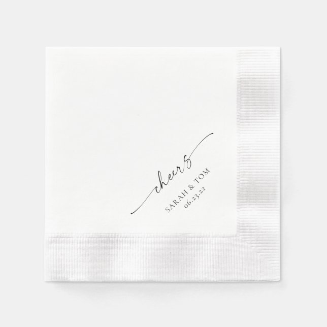 TANYA | Personalized Wedding Napkins (Front)
